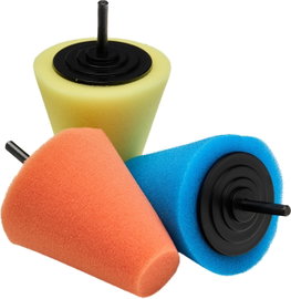 Gąbki polerskie stożek do felg 150mm zestaw 3szt. KD1592