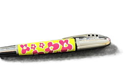 Pióro wieczne dla dzieci do nauki pisania BIC żółto-różowe