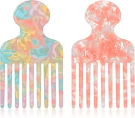 Grzebień afro do rozczesywania kręconych włosów 2 sztuki