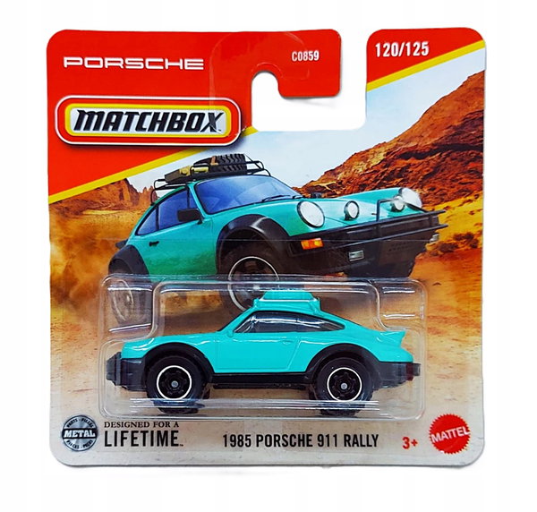 Matchbox model 1:64 1985 Porsche 911 Rally 120/125
