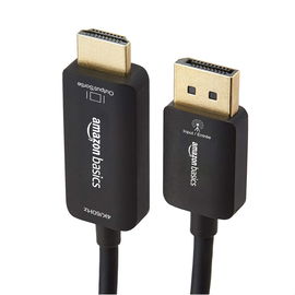 Amazon Basics uniwersalny kabel wyświetlacza DisplayPort na HDMI 4K 1,8 m