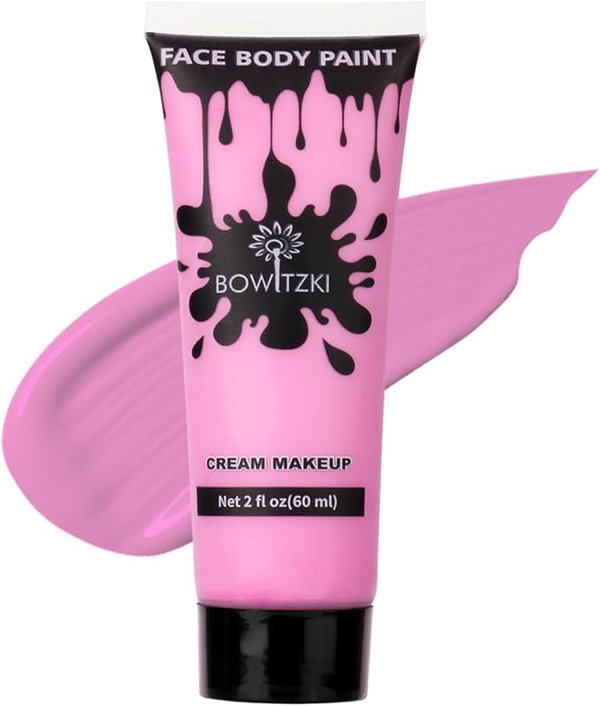 Bowitzki 60ml Farba do malowania twarzy i ciała różowa