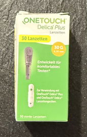 Lancety OneTouch Delica Plus do pomiaru poziomu glukozy we krwi 30 sztuk