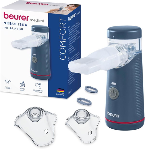 Beurer IH 49 Przenośny Inhalator z Akumulatorem dla Dzieci i Dorosłych