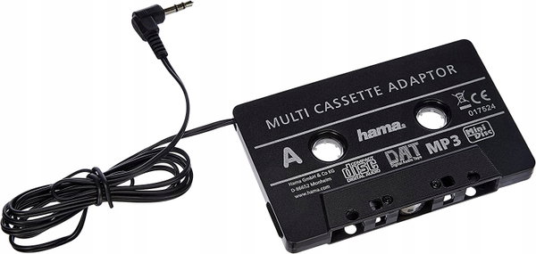 Adapter samochodowy Hama do kaset odtwarzaczy MP3/CD gniazdo 3,5 mm