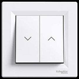 Schneider Asfora przycisk podwójny żaluzjowy roletowy biały EPH1300121