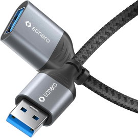 Kabel USB 3.0 Sonero USB-A na USB-A 5GB/s szary 0,50 m