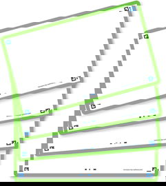 Oxford Flash 2.0 Fiszki A7 75 x 125 mm puste zielone 80 arkuszy