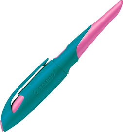 Pióro wieczne szkolne Stabilo EASYbirdy stalówka A turkusowe/różowe