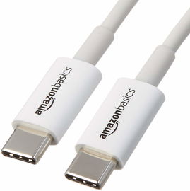 Amazon Basics Kabel połączeniowy USB-C na USB-C 0,9 m biały