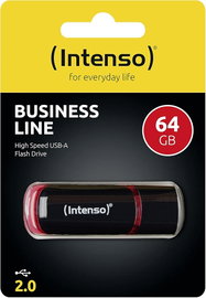 Pendrive Intenso Business Line 64GB USB 2.0  czarno-czerwony