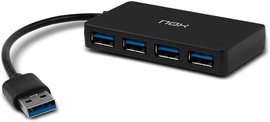 NOX USB HUB One 4 porty USB czarny