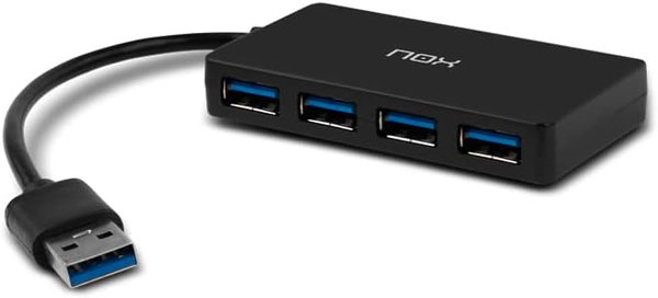 NOX USB HUB One 4 porty USB czarny