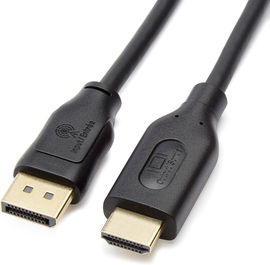 Amazon Basics Kabel do wyświetlacza DisplayPort na HDMI 4k30Hz 1,83 m