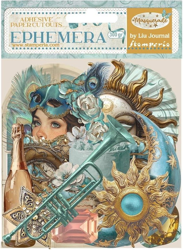 Stamperia Ephemera do scrapbookingu MASQUERADE karnawał