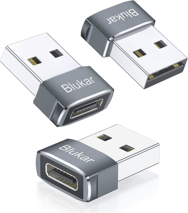 Adapter Blukar USB C żeński na męski 3 sztuki