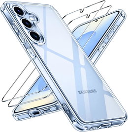 Przezroczyste Etui plecki ivoler do Samsung Galaxy S25 5G + 2 szkła