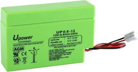 Akumulator U-Power AGM 12 V 0,8 Ah hermetyczny i bezobsługowy