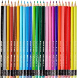 Kredki ołówkowe z gumką Faber-Castell 22 sztuki wielokolorowe