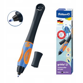 Długopis pióro kulkowe Pelikan Griffix dla leworęcznych neonowoczarny