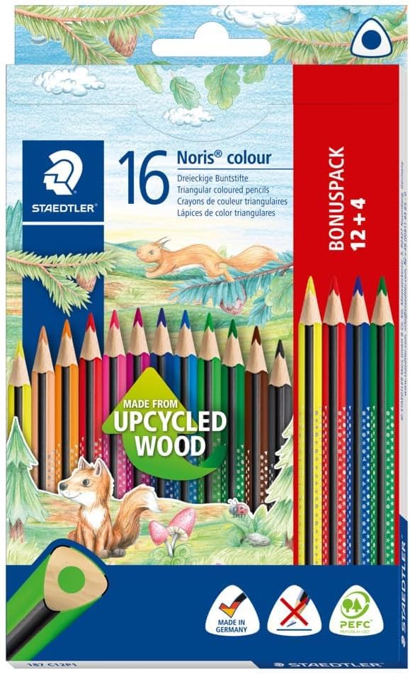 Kredki ołówkowe kolorystyczne Staedtler Noris Colour 16 sztuk wielokolorowe