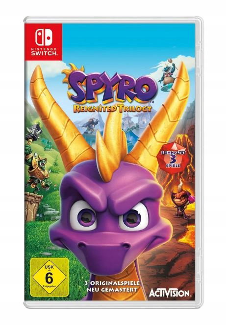 Gra na konsole Spyro Reignited Trilogy Nintendo Switch pudełkowa język PL