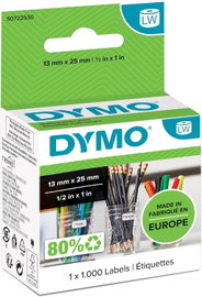DYMO Oryginalne etykiety uniwersalne LabelWriter małe 13 mm x 25 mm 1000szt