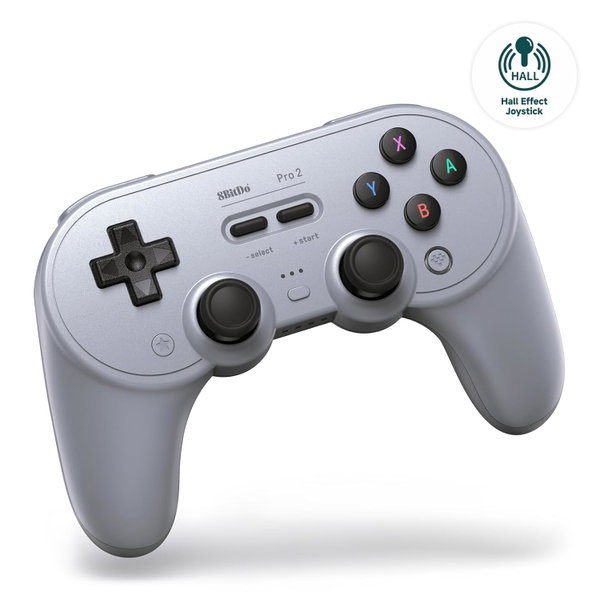 Kontroler Bluetooth 8Bitdo Pro 2 do Nintendo Switch PC Steam Deck szary