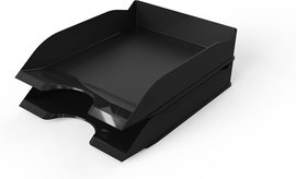 Durable Kuweta Taca półka na dokumenty BASIC A4 czarna 2 sztuki