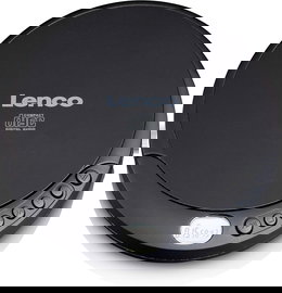 Lenco CD-010 przenośny odtwarzacz CD Walkman Diskman czarny ze słuchawkami