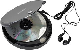 PCD400 przenośny odtwarzacz CD Diskman Odtwarzanie płyt CD-R CD-RW czarny