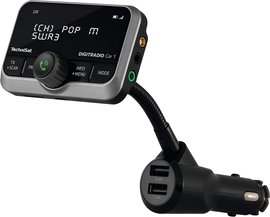 Transmiter samochodowy TechniSat Digitradio Car 1 DAB+ nadajnik FM czarny