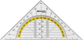 Ekierka Westcott Trójkąt geometryczny Plastik 14 cm przezroczysty
