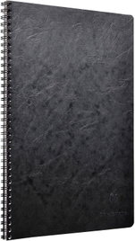 Notatnik spiralny DIN A4 Clairefontaine Agebag 50 kartek w kratkę czarny