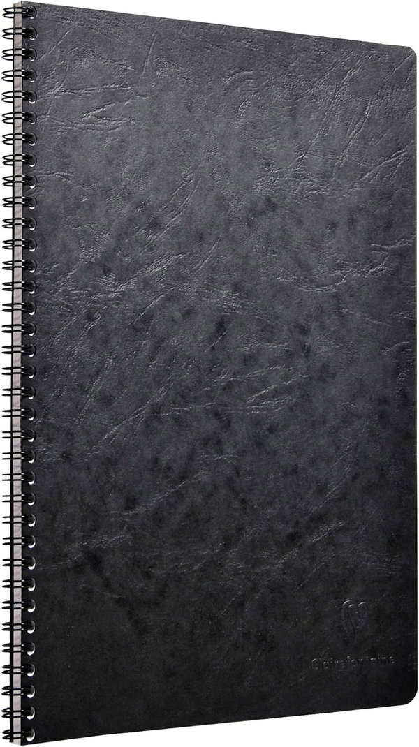 Notatnik spiralny DIN A4 Clairefontaine Agebag 50 kartek w kratkę czarny