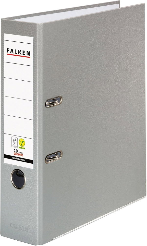 Falken Segregator Zestaw 2 sztuk format DIN A4 8 cm czarno-szary/biały