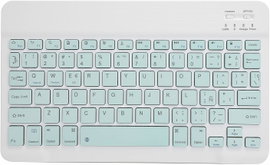 Klawiatura bezprzewodowa Bluetooth ultracienka przenośna QWERTY zielona