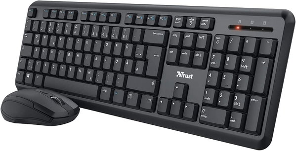 Zestaw klawiatura i mysz Trust Ymo niemiecki układ QWERTZ czarny do PC