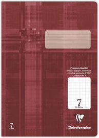 Clairefontaine Notatnik w kratkę idealny do szkoły DIN A4 16 kartek 90 g