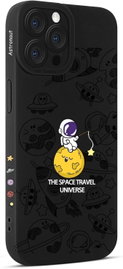 Zestaw 2 etui na Smartfon Apple iPhone 16 Pro 6,3 cala czarne astronauta