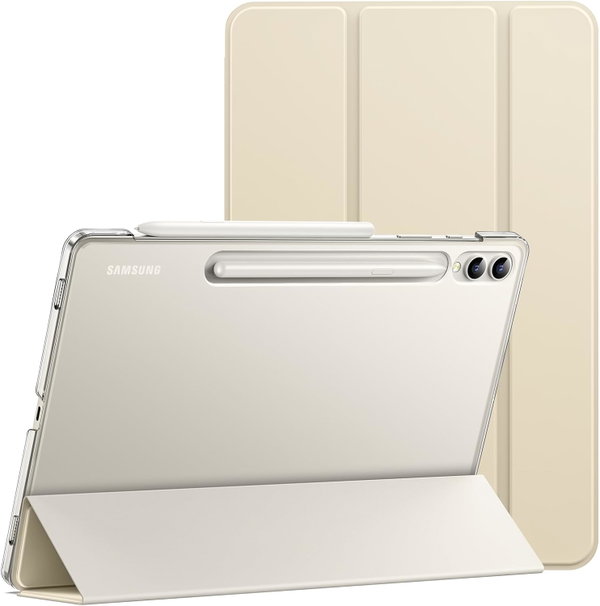 Etui JETech do tabletu Samsung Galaxy Tab S10 Plus/Tab S9 Plus beżowe