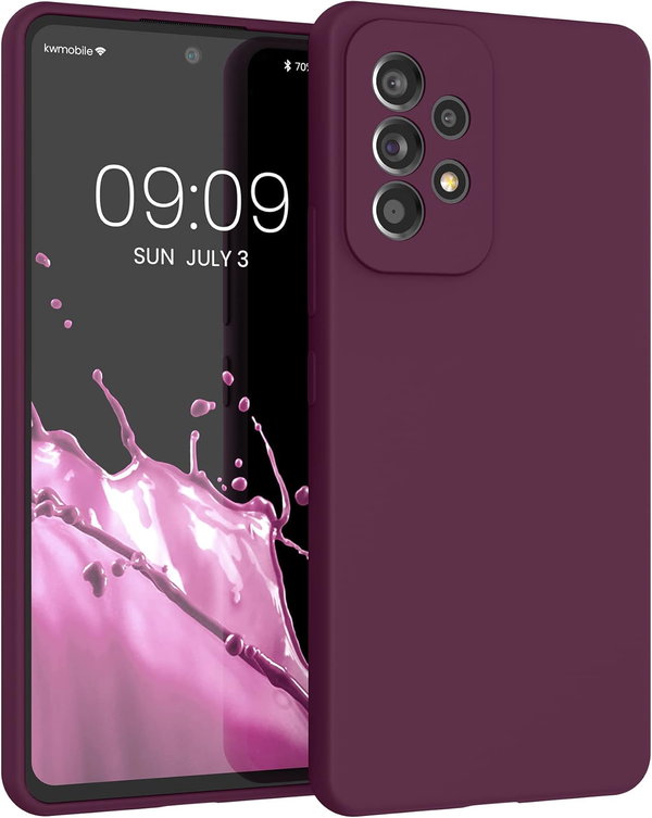 Etui Plecki Kwmobile do Smartfonu Samsung Galaxy A53 5G bordowo-fioletowe