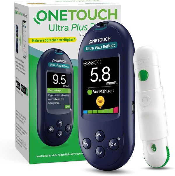 Glukometr OneTouch Ultra Plus Reflect do mierzenia poziomu cukru we krwi