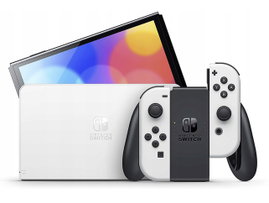 Konsola Nintendo Switch OLED 64 GB Ekran 7 cali 2 szt Joy-Con Biało-czarna
