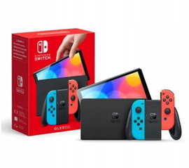 Konsola Nintendo Switch OLED 64GB Ekra 7 cali Czerwono-Niebieska Neon