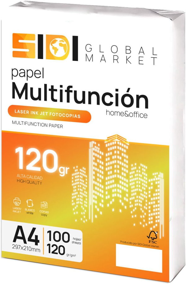 Papier Ksero Premium A4 120g SIDI Extra Biały do Drukarki Ryza 100 arkuszy