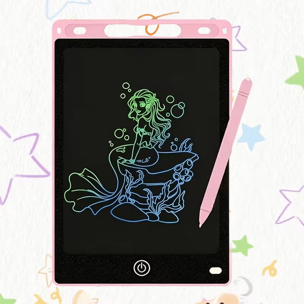 Tablet Graficzny dla Dzieci Znikopis LCD 8.5 Cala do Rysowania Pisak Różowy