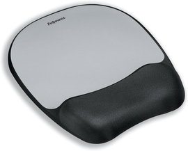 Ergonomiczna Podkładka z podpórką pod Mysz Fellowes Memory Foam Srebrna