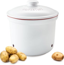 Romertopf Ceramiczny Pojemnik Garnek na Ziemniaki 3kg Biały Maxi Plus