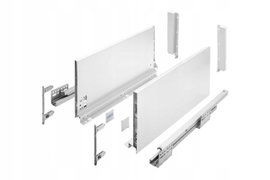 System szuflad GTV Axis Pro szerokość 500mm wysoka 200mm cichy domyk biała